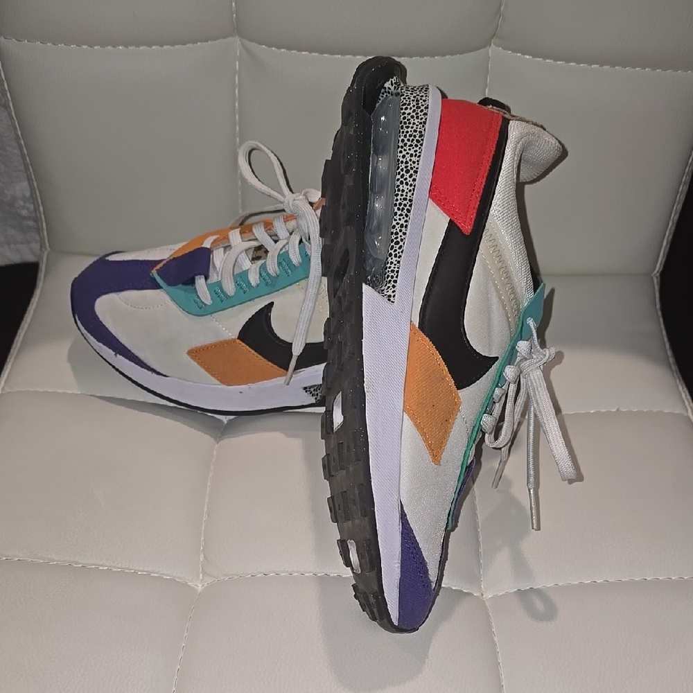 Colorful Multi-Panel Sneakers